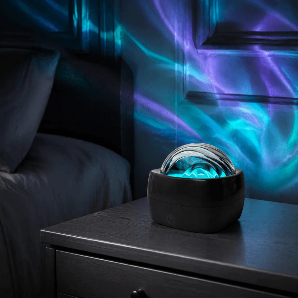 LED Light Starlight Projector USB Powered Colorful Light Starry Sky Projector Glowing Lamp Water Ripple Effect Aurora Lamp
