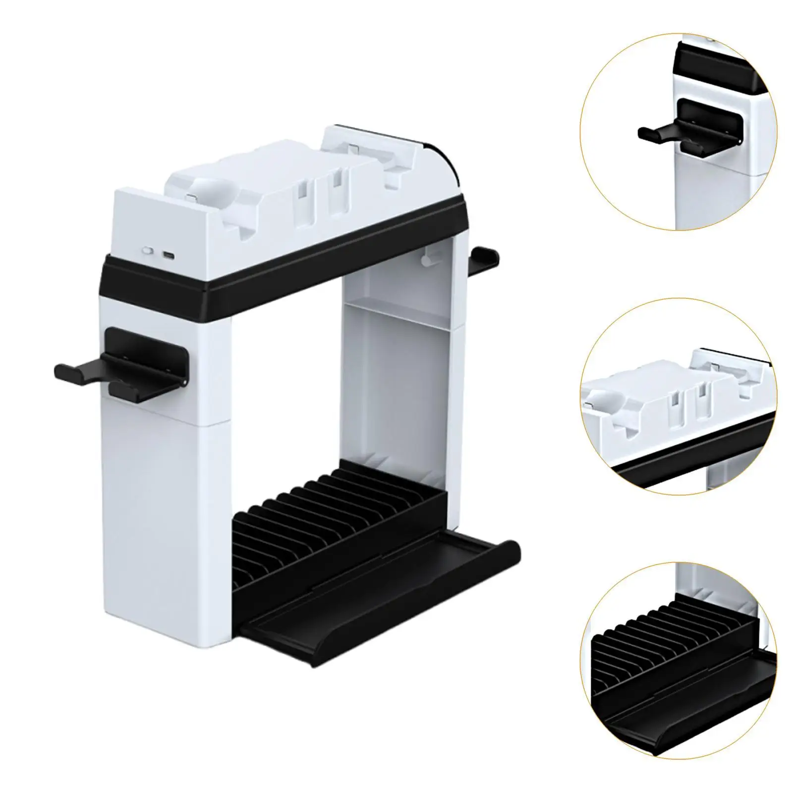 Game Multifunctional Storage Shelf Controller Charger Station for Joy Pad