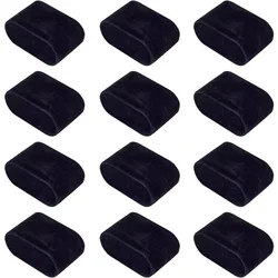 12pcs Jewelry Display and Storage Pillow - Black Velvet Bracelet Watch Bangle Storage Stand for Small Business Selling Home