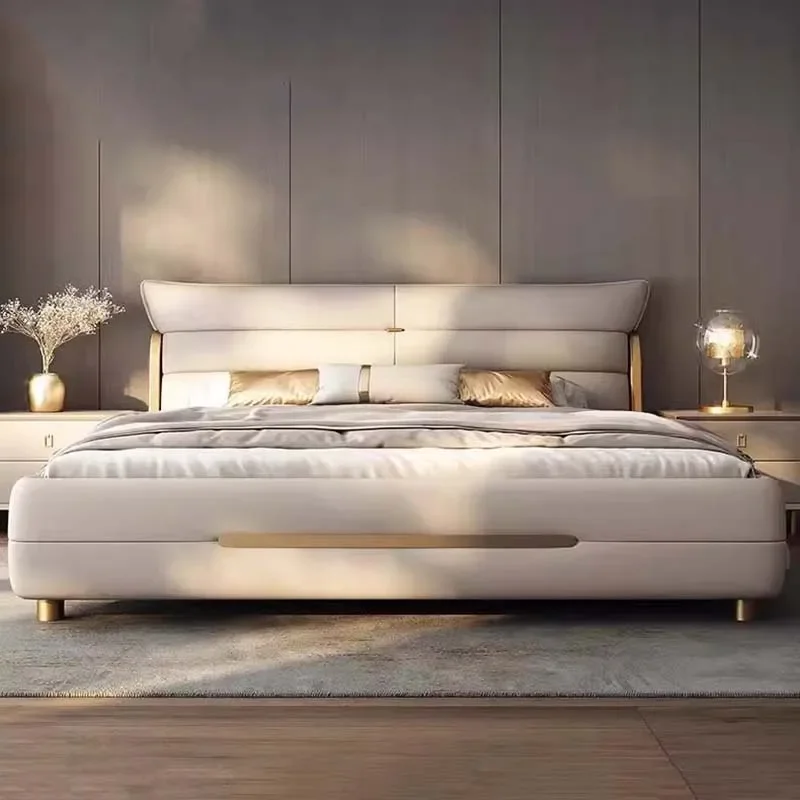 

Designer Adult Unusual Bed European Luxury Comfortable High Quality Wedding Bed Unusual Sleeping Modern Trendy Muebles Muebles