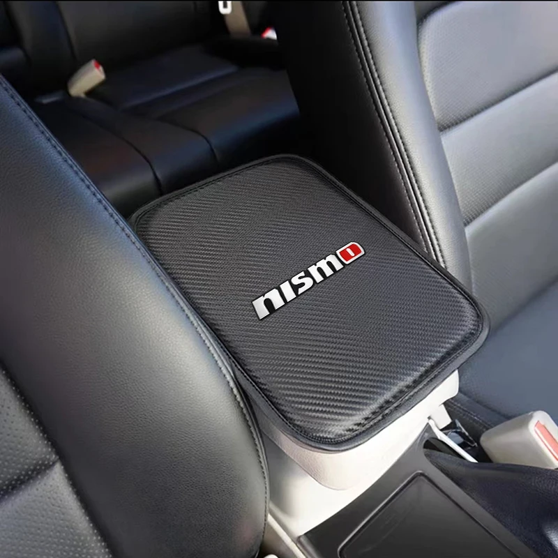 Car Central Armrest Pad Auto Center Console Arm Rest Seat Box Mat For Nismo Nissan Tiida Teana Qashqai Almera Juke X Trail