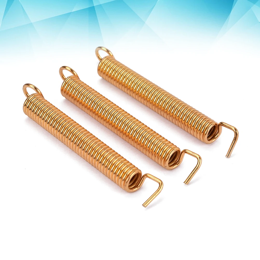

3 PCS Electric Guitar Tremolo Bridge Tension Springs Tremolo Bridge System Springs for ST/ Style Electric Guitar (Golden)