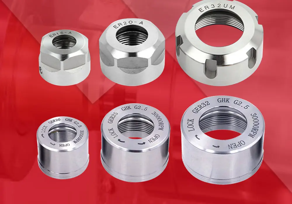 Dynamische Balance ER8 ER11 ER16 ER20 ER25 ER32 A M UM Mutter SK10 SK16 GER 11 16 20 25 32 Hochgeschwindigkeits-ER SK CNC Mutter Graviermaschine – Detail 11
