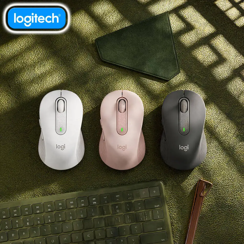 M750 Bluetooth Silent Mouse - Quiet Click Design, SmartWheel Smooth Scroll, Recycled Eco Build, PC Tablet Pick Tool