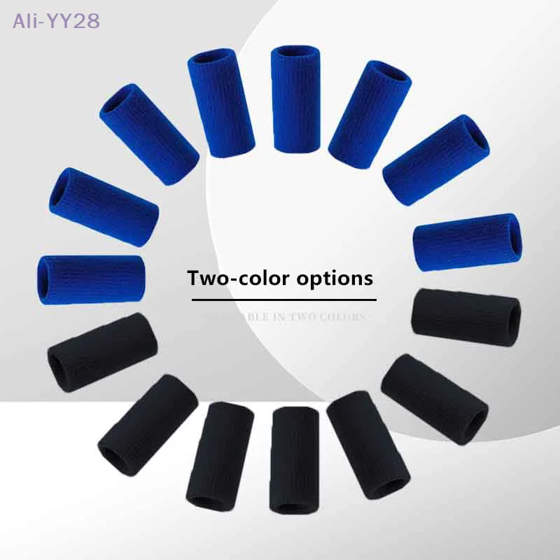 {DODOA} 10Pcs Elastic Breathable Sports Finger Guard Basketball Protective Sleeve Sweat Absorbent Anti-slip Joint Sprain Bandage