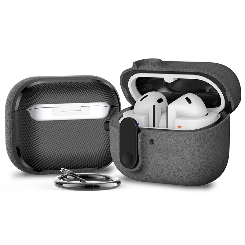 (Sandstein) Hülle für Samsung Galaxy Buds 3 FE mit sicherem Verschluss, stoßfest, für Samsung Galaxy Buds 3/3 Pro Kopfhörer-Zubehör – Detail 7