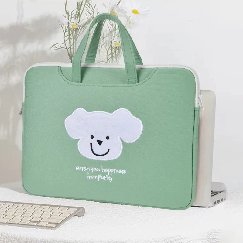 Korean Cartoon 13.3/14/15.6inch Huawei Dell HP Laptop Handbag Shockproof  for Macbook Air/pro Notebook Storage Bag