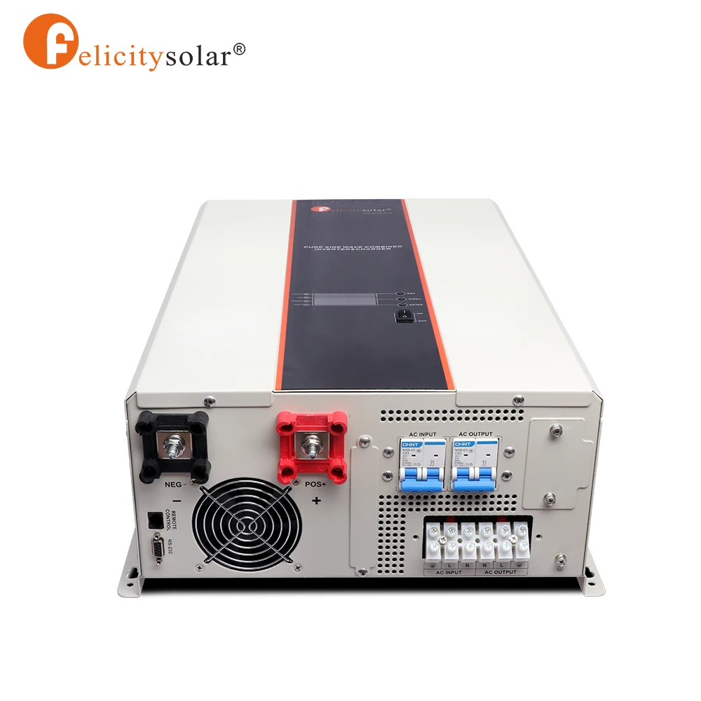 Felicity Solar 48V 220V 10KVA Pure Sine Wave 8000w Hybrid MPPT  Inverter Built In  CONTROLLER