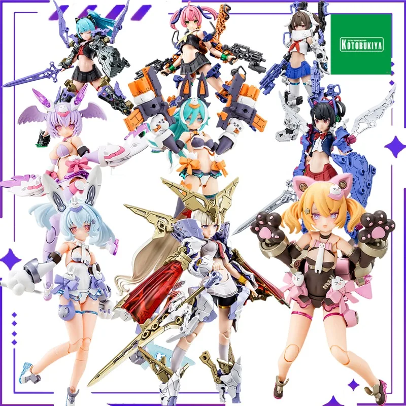 KOTOBUKIYA تركيب الآلهة الأصلية الميكانيكية فتاة مدفعي الميكانيكية فتاة جمع تجميع المحمول الميكانيكية فتاة نموذج اليدوية لعبة هدية