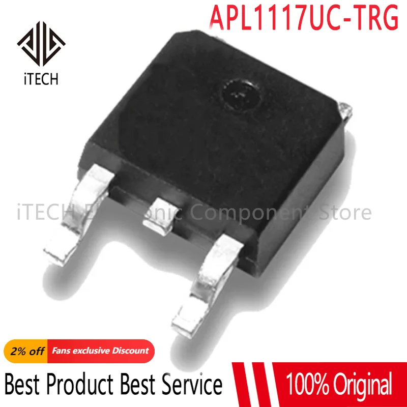 5PCS 100% New APL1117UC-TRG APL1117UC APL1117 TO-252 Chipset