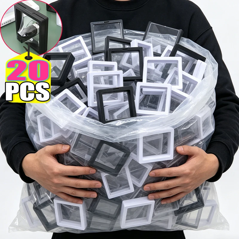 PE Film Suspension Boxes Transparent Jewelry Display Box Badge Ring Necklace Bracelet Hairpin Storage Packaging Accessory