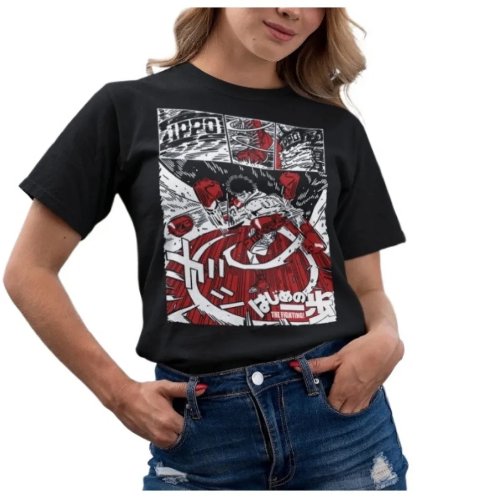 

Hajime No Ippo Kamogawa Boxing Gym KBG Tee Merch T-shirt Women Men Fashion Casual Clothing Short Sleeve Streetwear T-shirt Gift