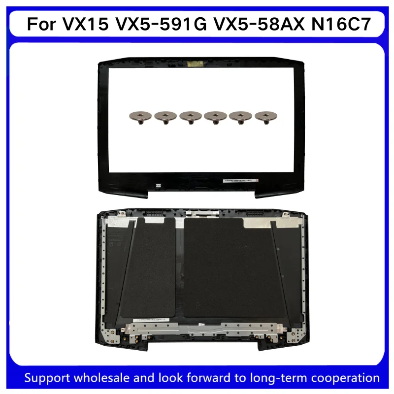 New For Kailxuling VX15 VX5-591G VX5-58AX N16C7 LCD Back Cover AP1TY000100 / LCD Front Bezel Cover AP1TY000500