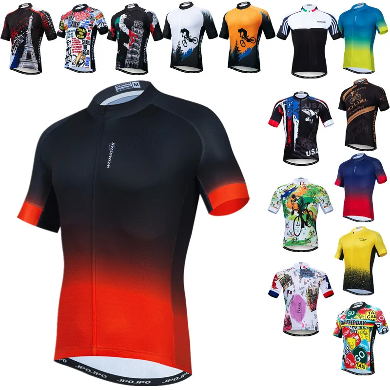 

Weimostar Pro Cycling Jersey Men Summer Bike Jersey For Men Cycling Shirts Team Biking Shirt Road Mountain Bicycle Clothing Tops