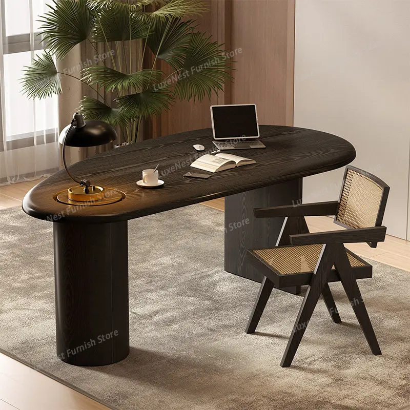 Standing Reception Office Desk Minimalist Aesthetic Study Wooden Office Desk Crafts Decoration Mesa Ordenador Unique Furniture