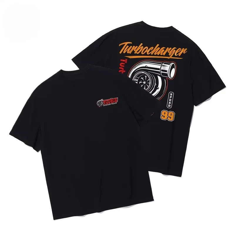 

Лето 2023, новая модная повседневная высококачественная дышащая мужская футболка с турбонаддувом и графическим принтом