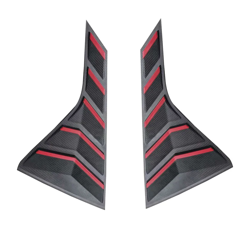 DinCh 2pcs Rear Triangular Window Decorative Shutters Louvers Spoiler Panel  For Geely Coolray Cool 2022-2023
