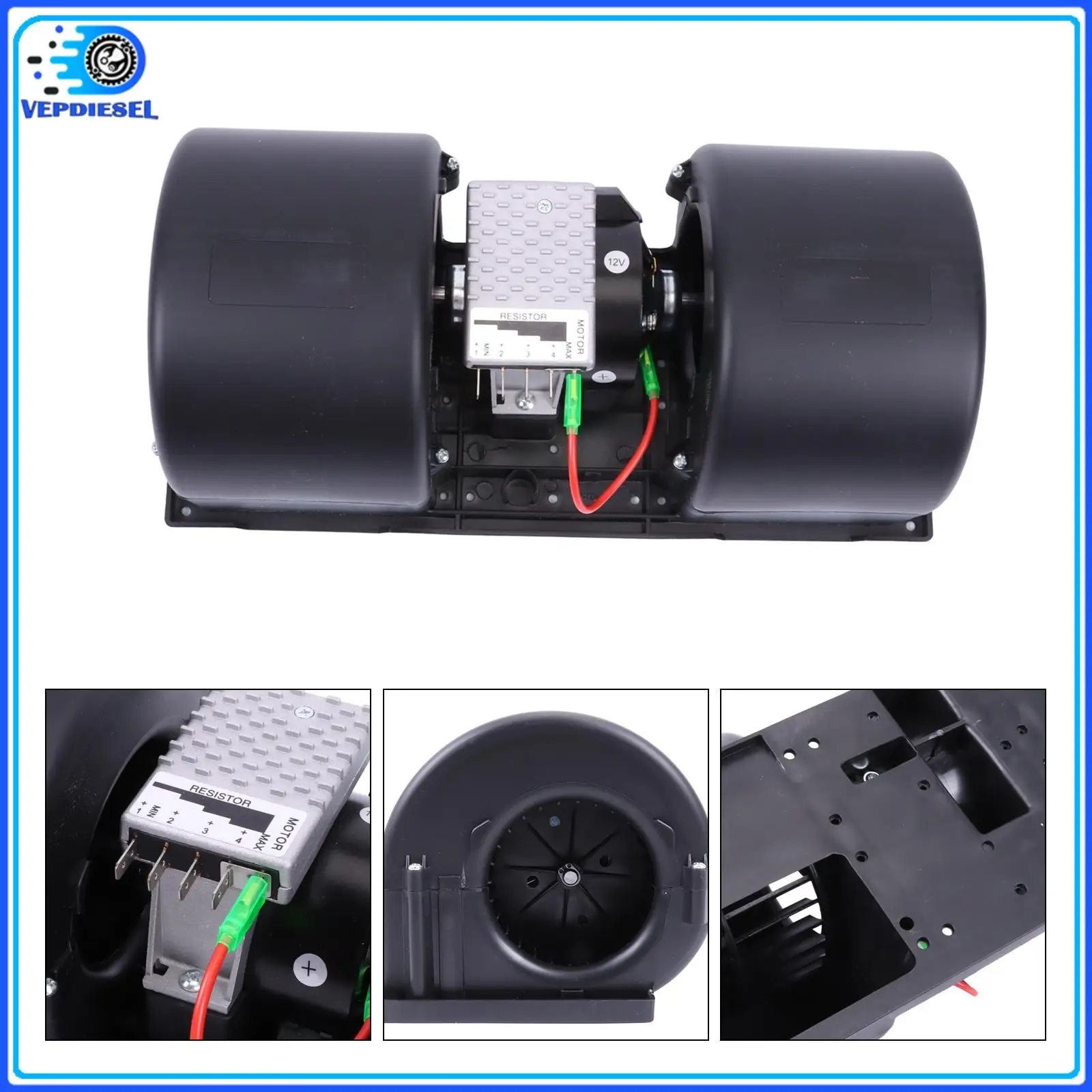 

12V Cab Blower Motor Assembly 7193536 7249527 7282145 For Bobcat S550 T870 S770 S590 S510 T450 T650 Excavator Parts