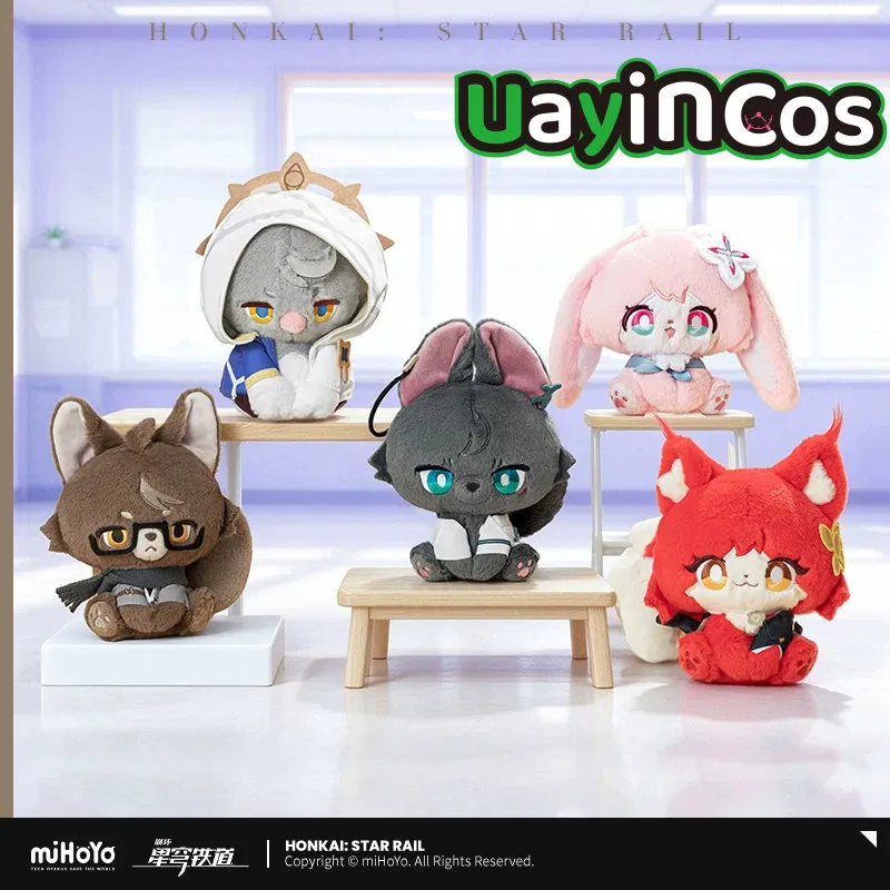 Official Honkai Star Rail Sunday Himeko Welt Stuffed Plushies Doll Keychain Fluffy Across the Blue Series Anime Game Toy Costume