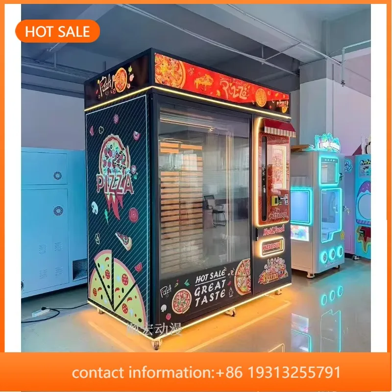 【Best-selling】Fully Automatic Pizza Vending Machine with SDK Function Unmanned Factory Direct Sales in Multiple Languages