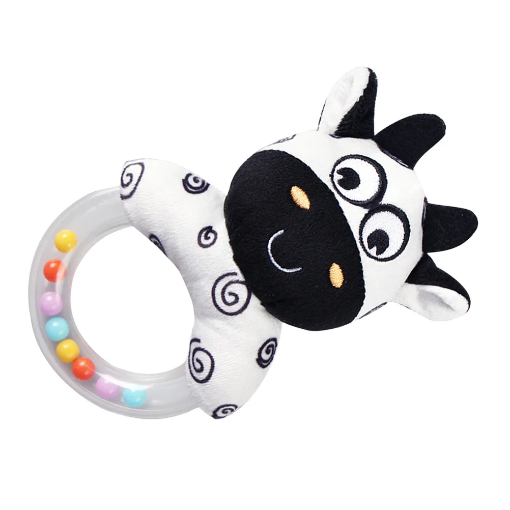 Anneau à main en forme d'animal, Surface lisse, facile à saisir, jouet éducatif, stimule la vue, développement auditif