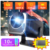HY320 mini Android Projector Native 720P 1280*720P Support 4K Bluetooth WIFI6 Smart Video Projector Portable HDMI Auto Keystone