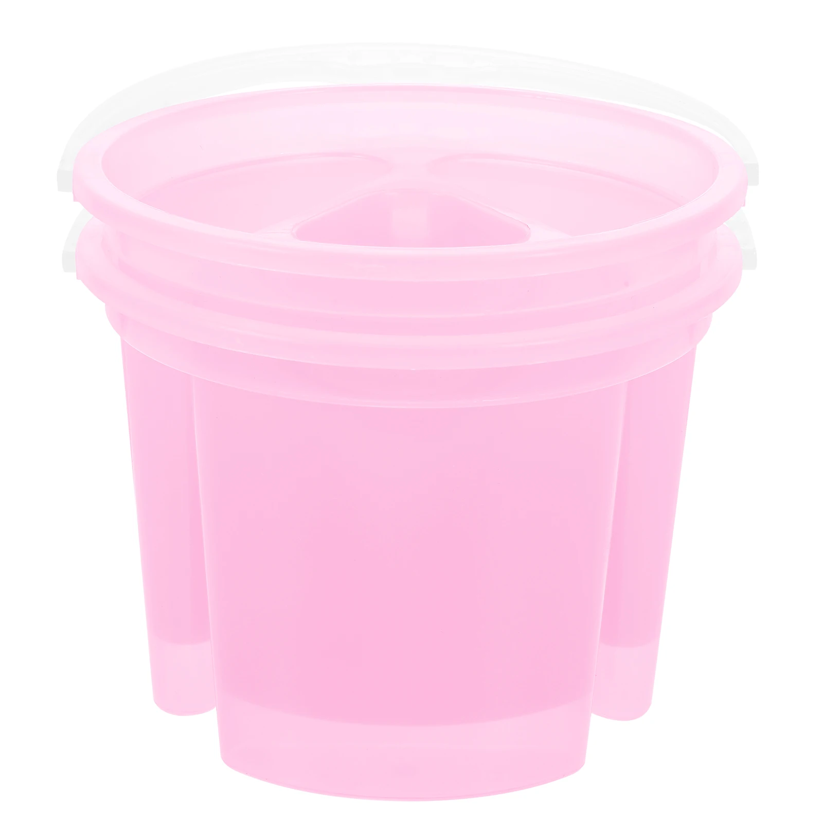 

2 Pcs Pencil Bucket Watercolor Container for Painting Buckets Stationery Dispenser Plastic Artist Brush Washer Cleaning