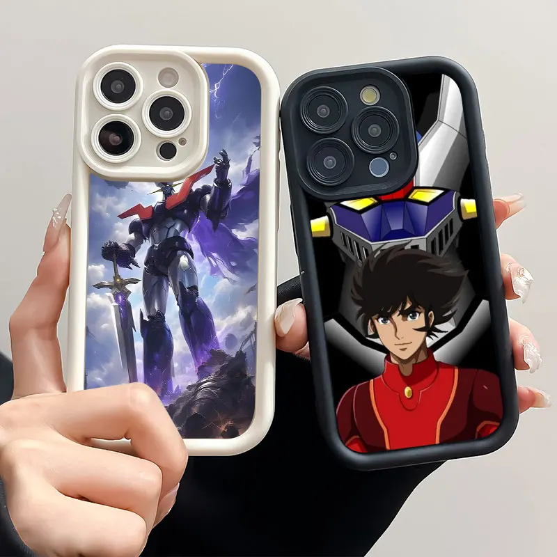 Mazinger Z Anime Sky Eye Stairs Soft Silicone Phone Case For Apple iPhone 12 13 Mini 11 14 15 16 Pro Max 7 8 Plus