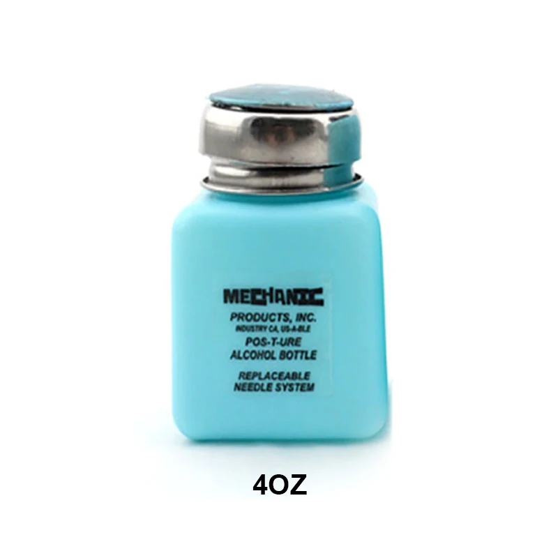 기계식 빈 알코올 병, TZ01 4oz 6oz 100ML 180ML ESD 프레스 타입 마더보드 PCB 수리 청소 솔루션 디펜서