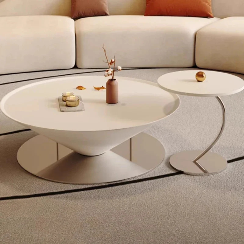 

Design Modern Small Coffee Table Round Aesthetic Low Luxury Nordic Coffee Table Balcony Minimalist Mesa Auxiliar Salon Home