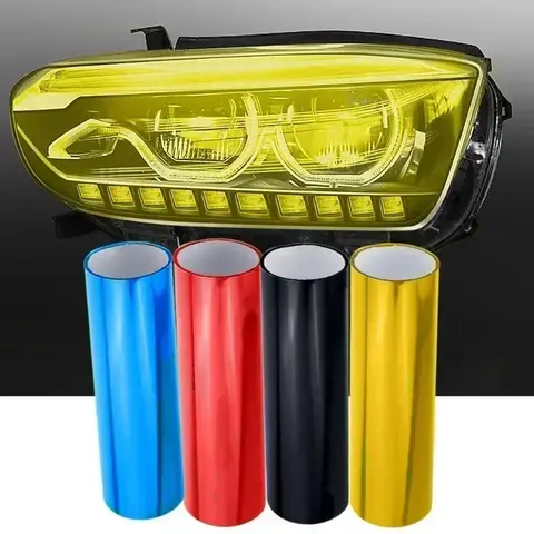 30*200cm Car Light Headlight Taillight Tint Vinyl Film Headlight Foil Sticker Premium Quality Film on Headlights Car Accessories 8 best sales tail light tint film - №1