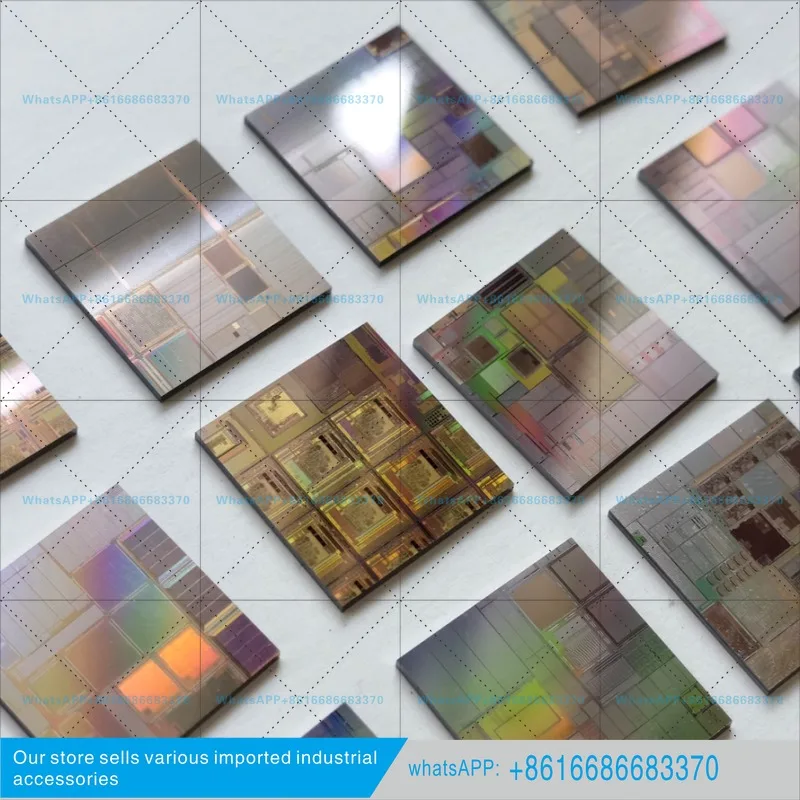 Silicon wafer bare chip storage chip IC wafer, integrated circuit CPU chip lithography