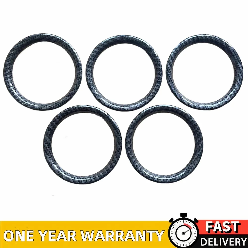 

5 Pcs Dashboard Air Conditioning AC Outlet Vent Ring Cover Trim For Suzuki Vitara Escudo 2015-2023 Carbon Fiber Accessories