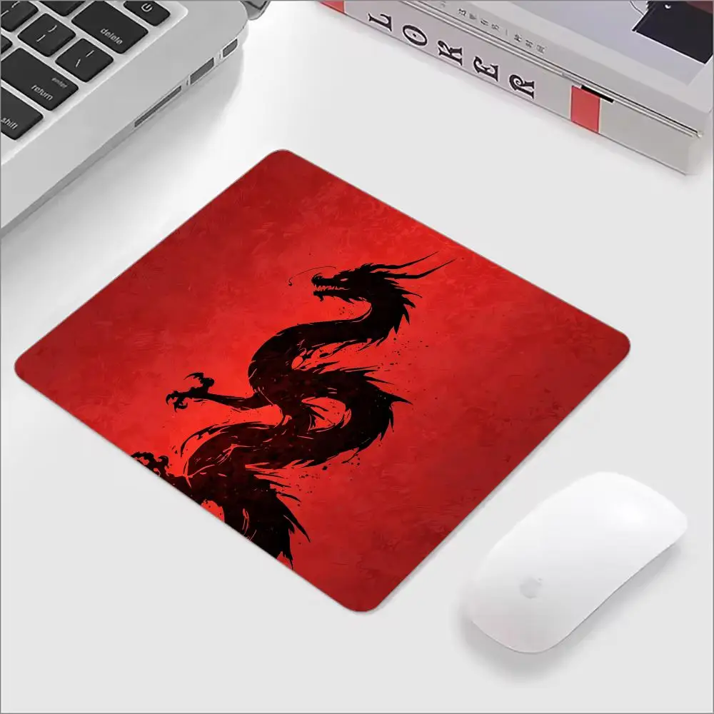 Japanese Dragon Mouse Pad 22X18 Computer Accessories Office Game Table Mat Rubber Anti Slip Mousepad Small Decor Desk Pads