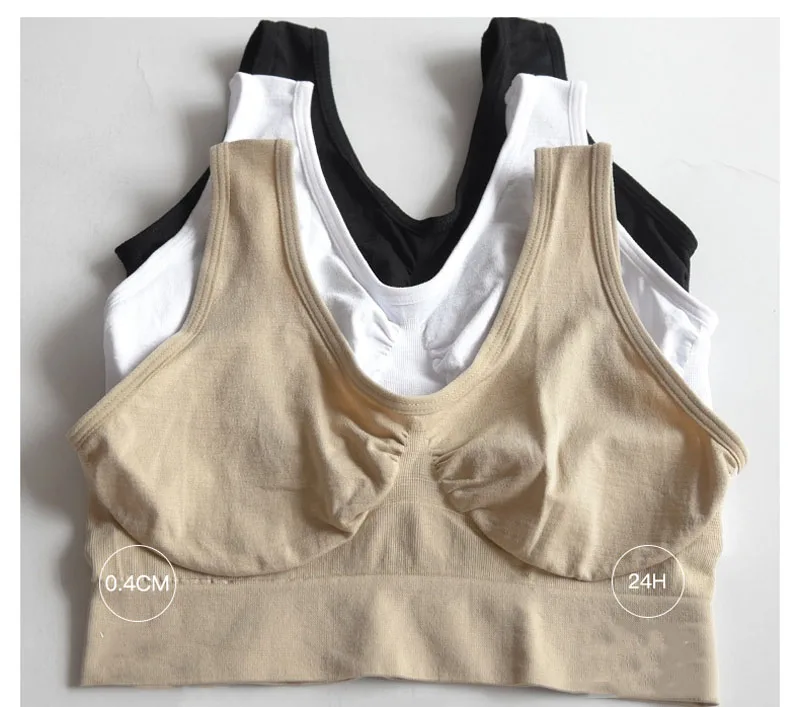 Drop shipping Vip link 3pcs/set Sexy Women Sports Seamless Bra No pad Wireless Bralette Brassiere Bra