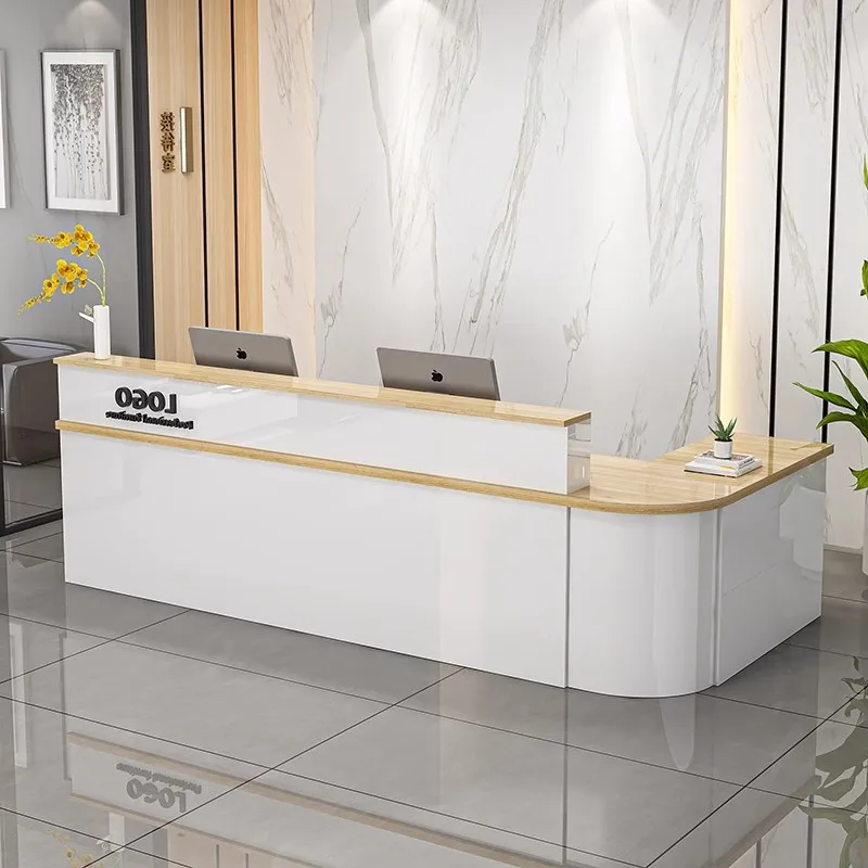 

Luxury Retail Checkout Counter Beauty Salon Reception Drawers Reception Desk Standing Desk Banco Reception Office Furniture