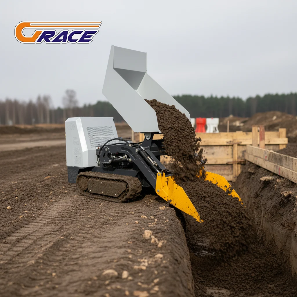 Customize Mini Tracked Dumper Fast Delivery Hydraulic Diesel Dump Truck Multifunctional 500kg Crawler Mini Dumper for Sale
