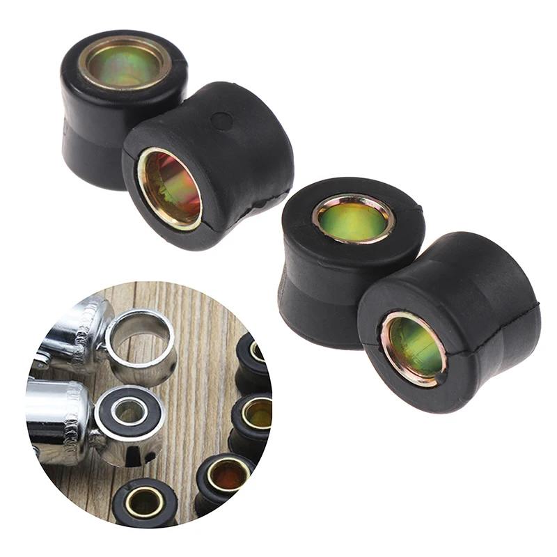 2Pcs 10/12MM Universal Motorcycle Rear Shock Absorber Sleeve Buffer Rubber Ring Bushing Fixed Ring Rear Sleeve Scooter