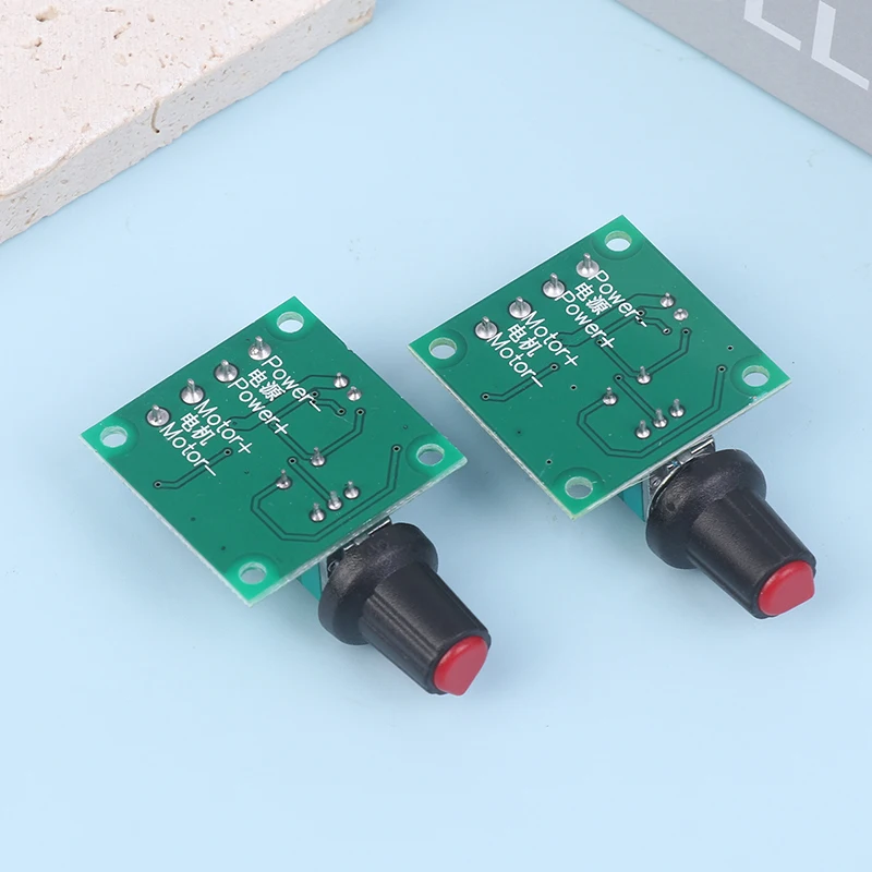 Controlador de velocidad del Motor PWM, interruptor regulador de baja tensión, módulo de accionamiento ajustable PWM, DC 1,8 V, 3V, 5V, 6V, 12V, 2A, 1803BK