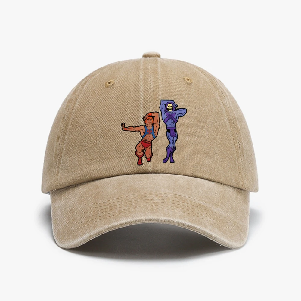 

he man skeletor dance gay lgbt lgbtq print baseball cap fashion Vintage Soft top cowboy hat fashion adjustable snapback hats