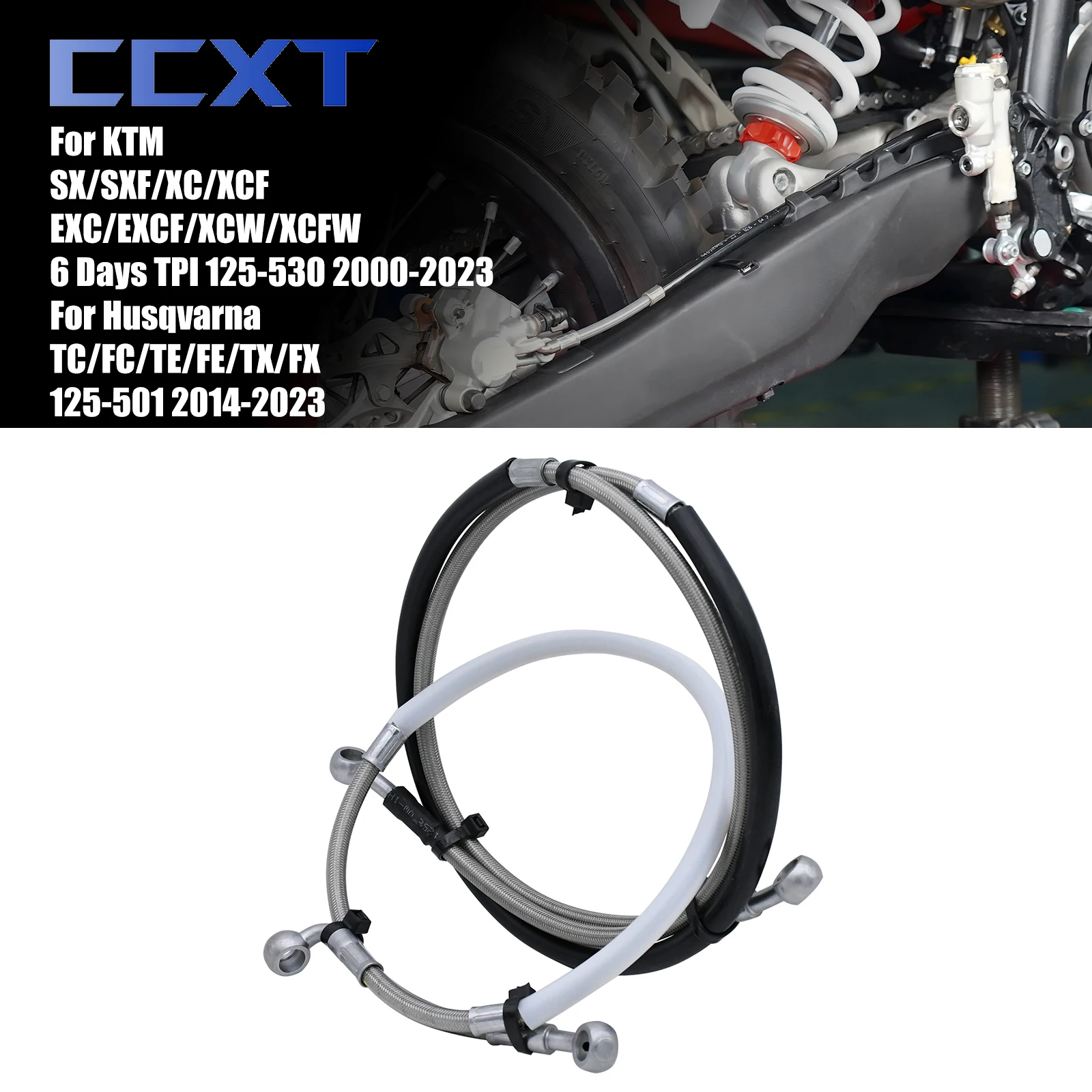Motorcycle 10mm Front And Rear Brake Hose Hydraulic Oil Line For Husqvarna FX TC FC TE FE TX For KTM SX XC EXC SX-F XC-F EXC-F