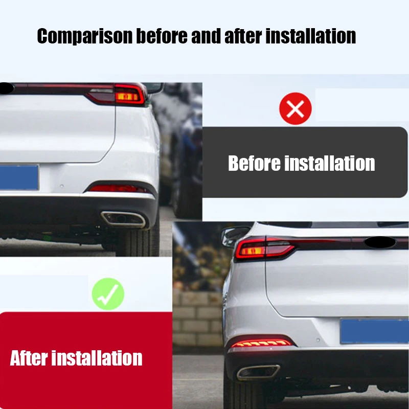 For CHERY Tiggo 7 Pro Max 2022 2023 2024 Replacement installation of LED flow light rear bumper light assembly