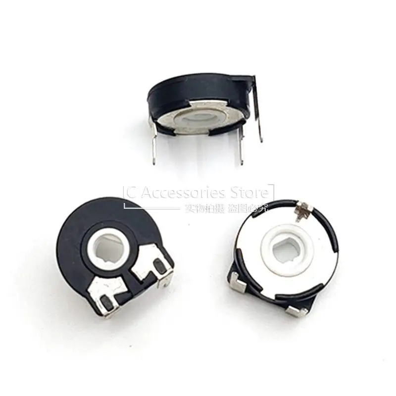 10PCS PT15-B2.5 ± 10% B252 Variable Resistance Horizontal Oval Hole Adjustable Potentiometer 3 Pin