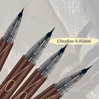 Crayon à sourcils ultra-fin, imperméable, professionnel, résistant à la sueur, liquide, eye-liner, double usage, durable, art de maquillage 5