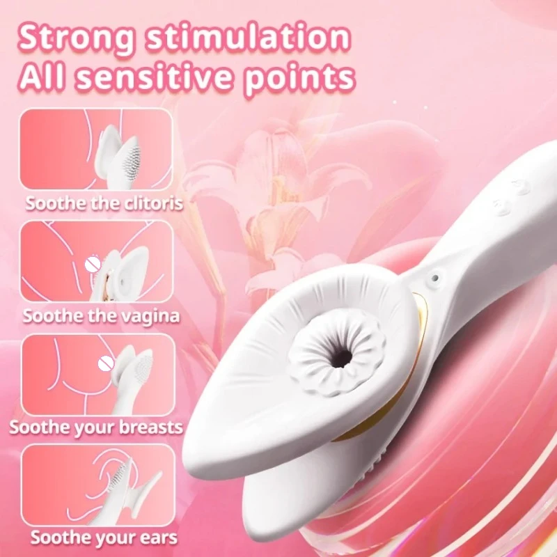 2-in-1 Powerful Sucker Vibrator for WomenG-Spot &Clit Sucking Stimulator with Oral Vacuum Massage | Dual Pleasure Adult Sex Toy