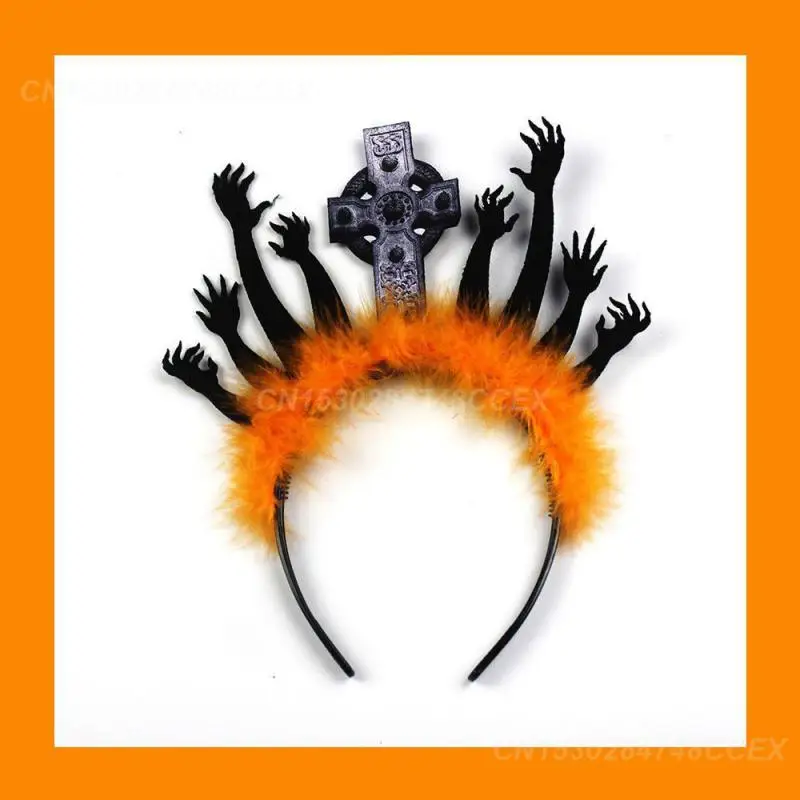 2PCS The Party Creativity Festival Spooky Highest Rating Weird Demand Halloween Party Headband Scary Makeup Headband Scary