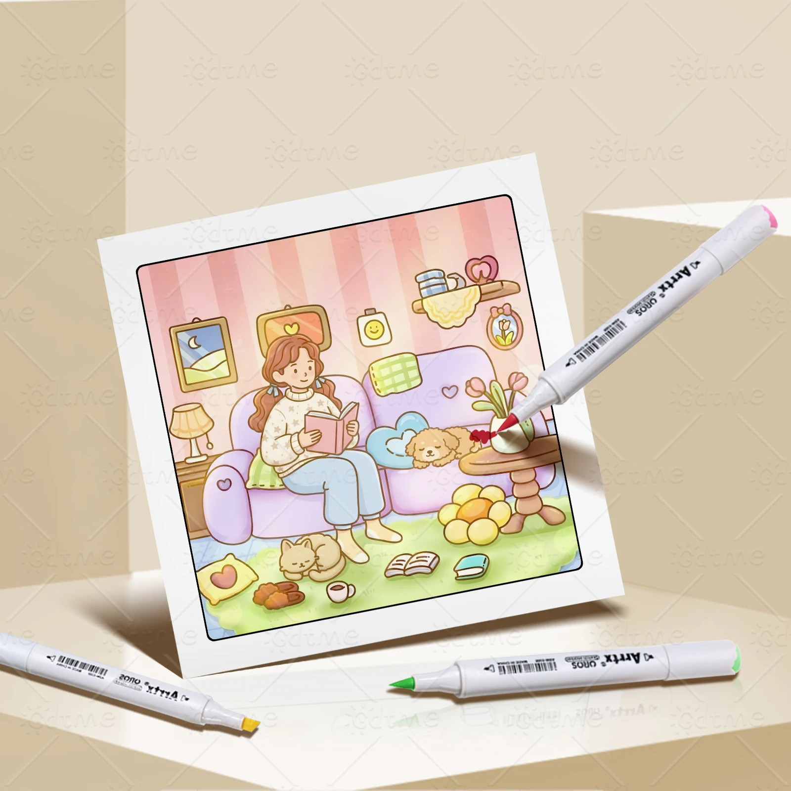 CHILL TIMES Bold-easy Patterns Coloring Book for Adults Cute Drawing Book Perfect Gift for Party and Birthday