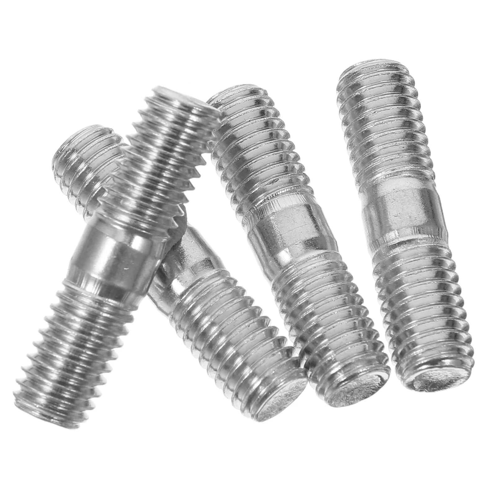 

4pcs Heavy-Duty Double-End Bolts Steel Fasteners Generator Muffler Screws Repair Maintenance Durable Dual-Head