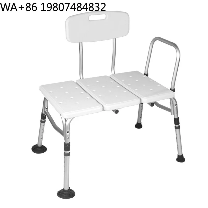 Sliding Transfer Shower Bench Aluminum Foldable Height Adjustable Bath Seat Max 120kg Load Modern Safe Bathroom Stool For