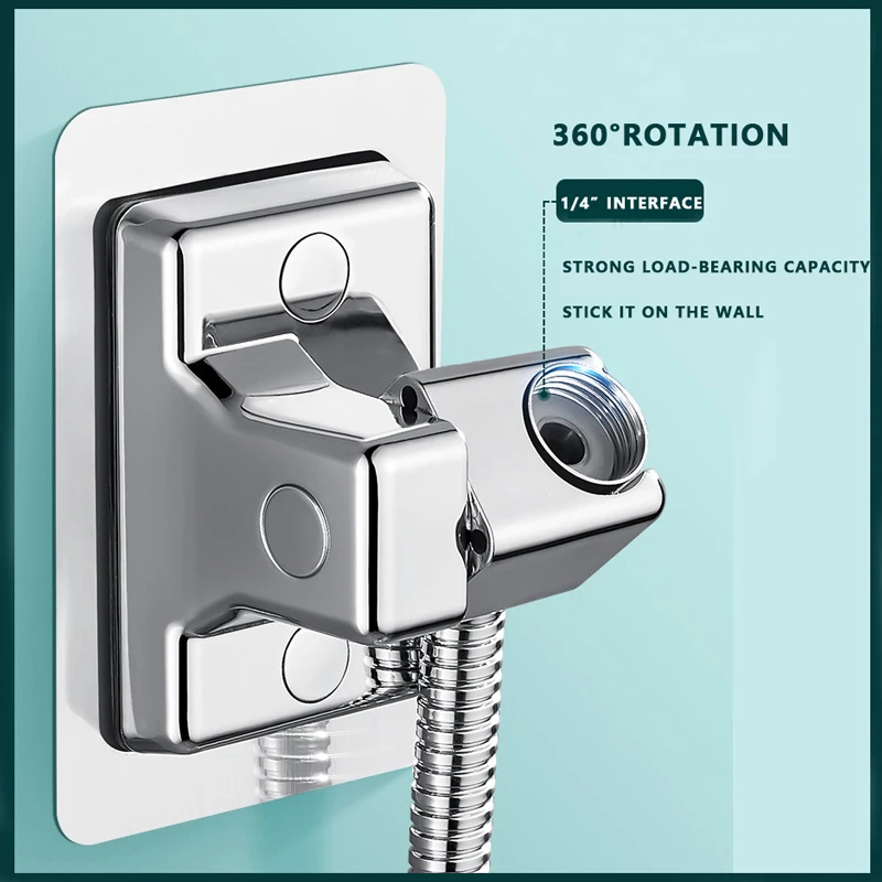 

BathroomShower Head Holder 90° Adjustable Shower Bracket Electroplated Bathroom Wall Mounted Bracket Bathroom Accessories